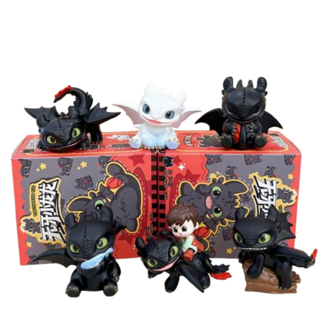 Caja Sorpresa Mini Dragones Desdentao – Figuras Coleccionables de Resina